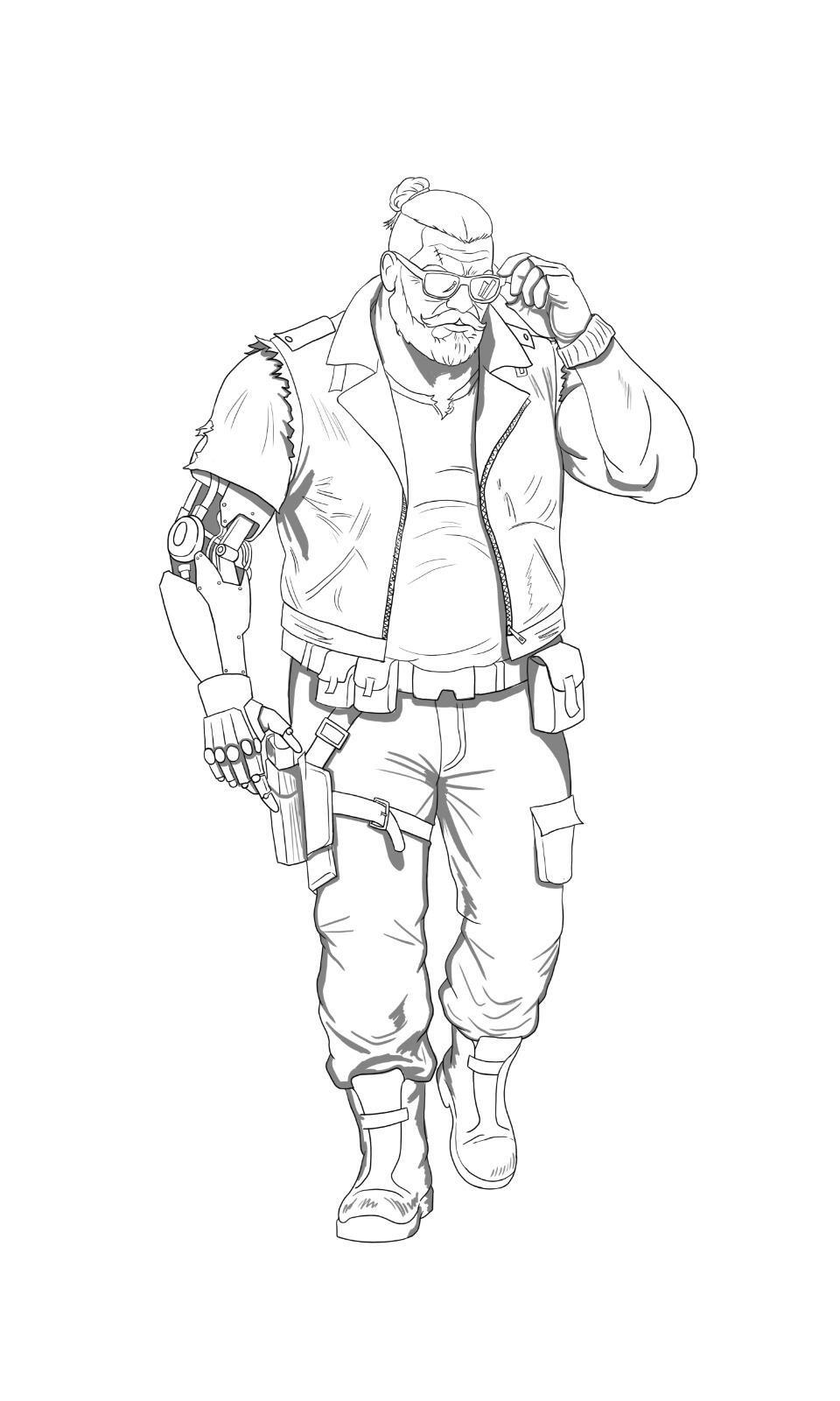 Full Body Commission Sketch