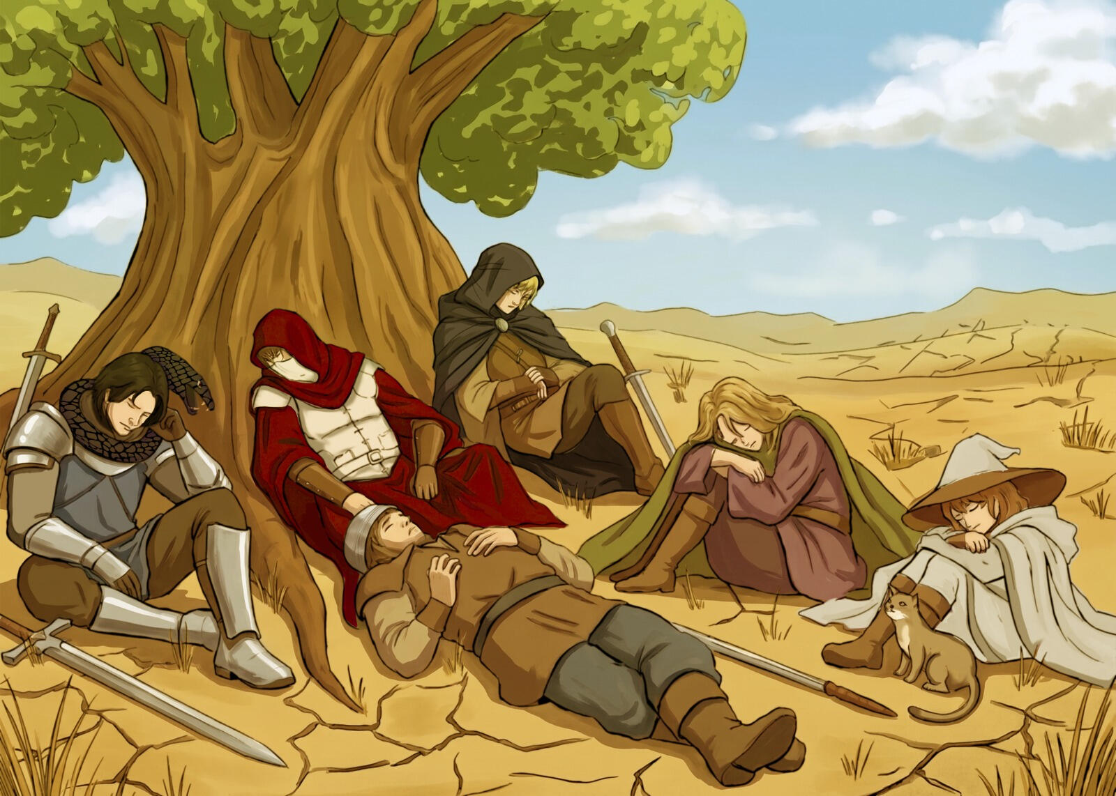 Group Scene Art Commission Colouring File